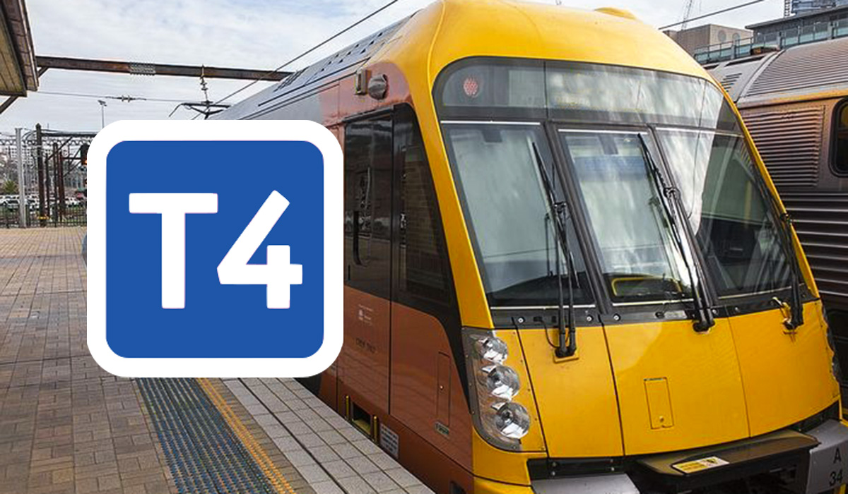 Sydney T4 Line: Map + Bondi Junction to Cronulla Routes, Stops and Map ...