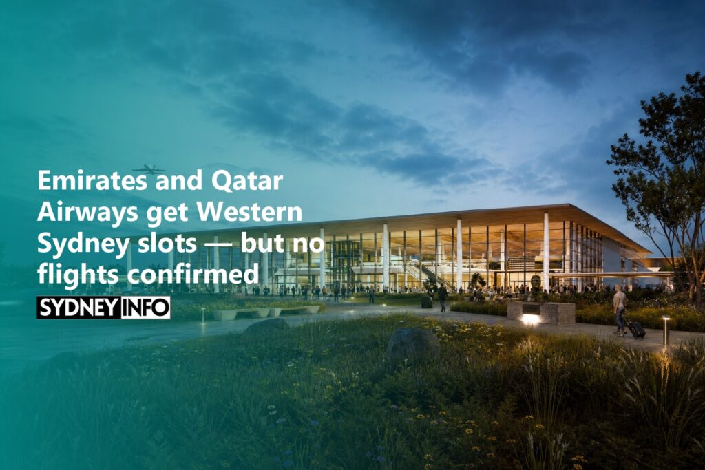 AI Generated - Emirates and Qatar Airways get Western Sydney slots — but no flights confirmed