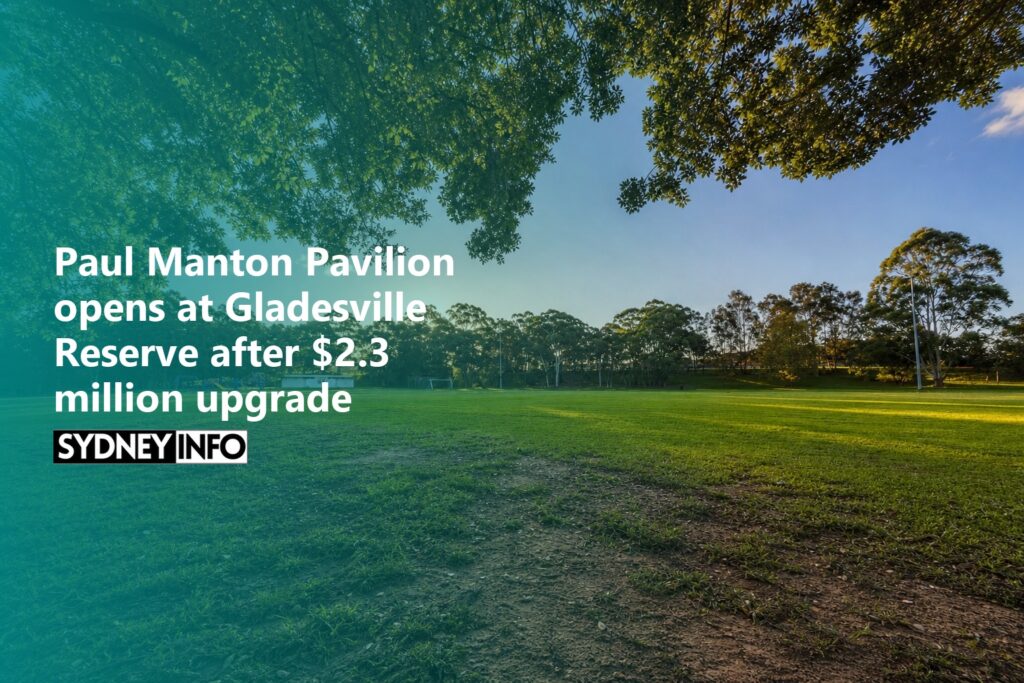 AI Generated - Paul Manton Pavilion opens at Gladesville Reserve after $2.3 million upgrade