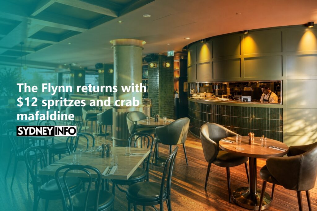 AI Generated - The Flynn returns with $12 spritzes and crab mafaldine