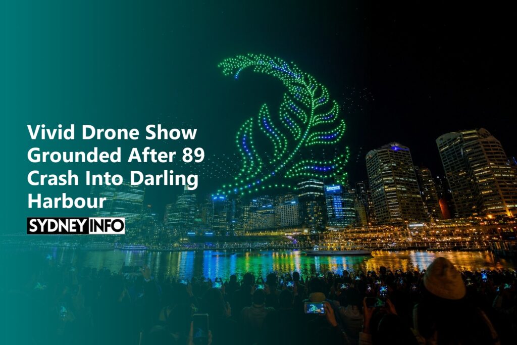 AI Generated - Vivid Drone Show Grounded After 89 Crash Into Darling Harbour