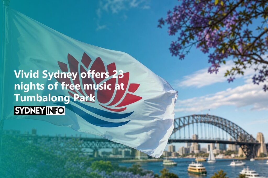 AI Generated - Vivid Sydney offers 23 nights of free music at Tumbalong Park