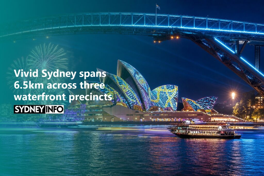 AI Generated - Vivid Sydney spans 6.5km across three waterfront precincts