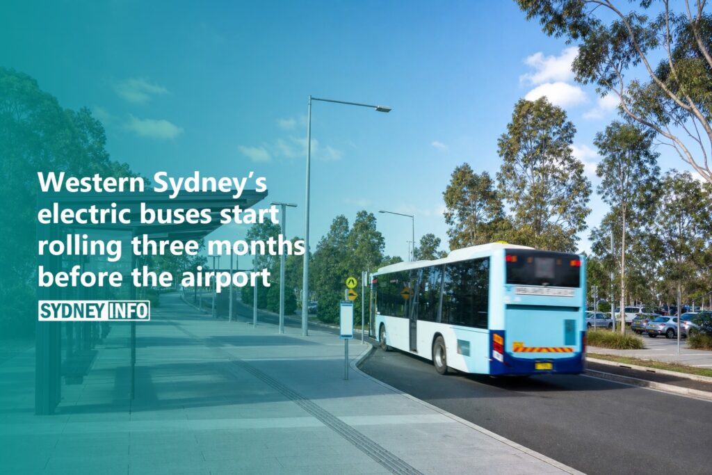 AI Generated - Western Sydney’s electric buses start rolling three months before the airport