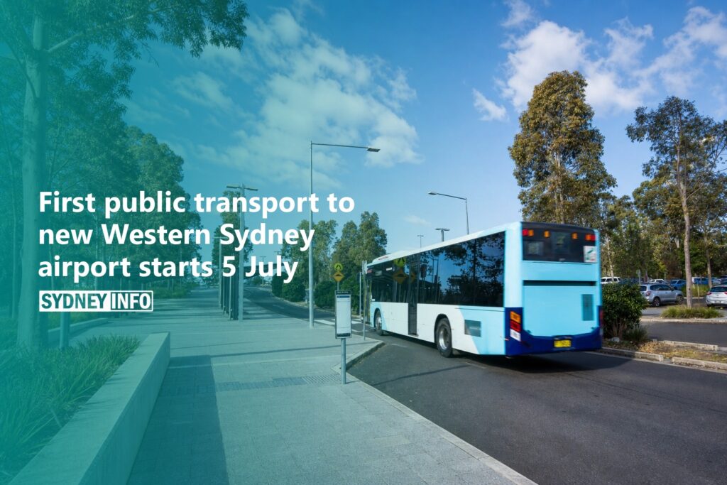AI Generated - First public transport to new Western Sydney airport starts 5 July