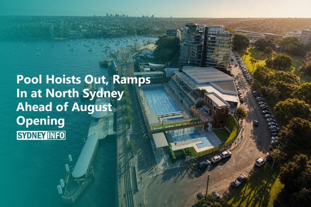AI Generated - Pool Hoists Out, Ramps In at North Sydney Ahead of August Opening