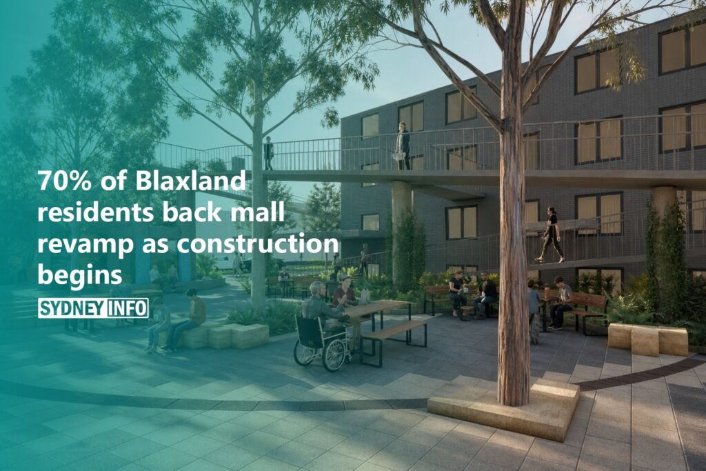 AI Generated - 70% of Blaxland residents back mall revamp as construction begins