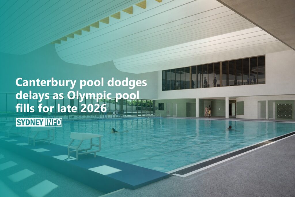 AI Generated - Canterbury pool dodges delays as Olympic pool fills for late 2026