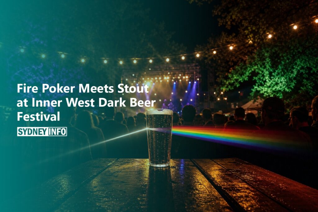 AI Generated - Fire Poker Meets Stout at Inner West Dark Beer Festival